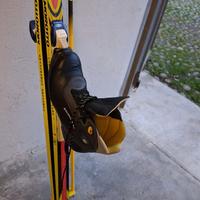 Sci da fondo adulto con scarpa e bastoncini