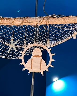 Palo marino con luci e masse vere