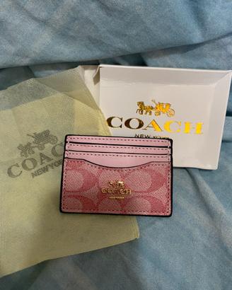 Porta documenti coach-rosa