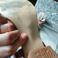 sandali pelle marrone cognac