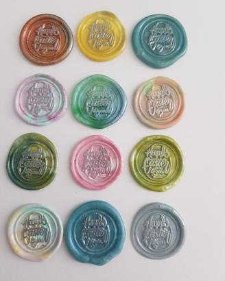 sigilli in cera lacca pasqua auto adesivi