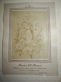 1896 Stampa Madonna SS Rosario Bari San Francesco 