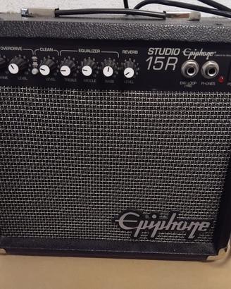 Chitarra elettrica con custodia e amplifica