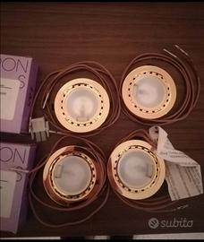 Faretto alogeno incasso finitura in oro 12 V 10 W 