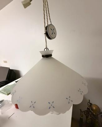 Lampadario in vetro (coppia)