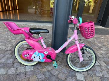 Bici Btwin 14 pollici da bambina (compresi accesso