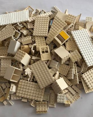 Lotto Pezzi Sfusi LEGO Vintage Bianco Avorio Beige