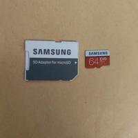 Micro SD Samsung EVO Plus da 64GB con adattatore 