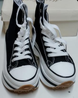 Sneakers Alte Platform Nere taglia 38