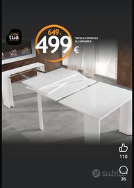 Tavolo allungabile
