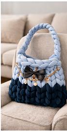 Borsa modello Blue Royale handmade
