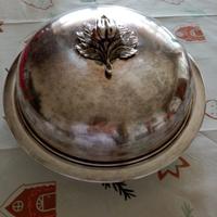 portavivande placcato argento 