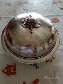 portavivande placcato argento 