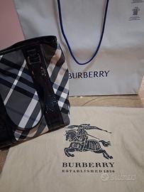 Borsa tote Victoria Beat Check Burberry