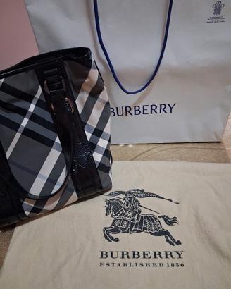 Borsa tote Victoria Beat Check Burberry