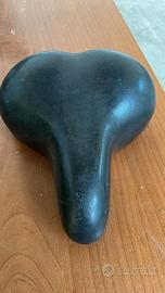 Sella ergonomica in pelle per bici