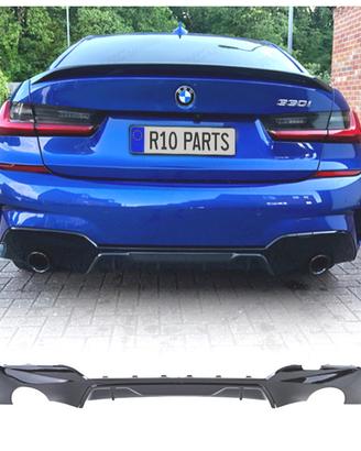 DIFFUSORE BMW G20 G21 18- LOOK M-TECH NERO LUCIDO