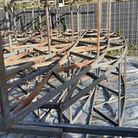 13 capriate in ferro per pergolato