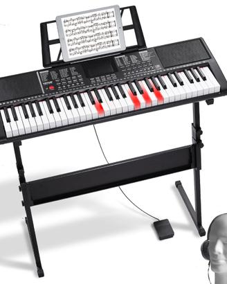 Pianoforte Digitale Tastiera 61 Tasti 600 Toni