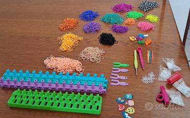 Lotto elastici per braccialetti e telaio