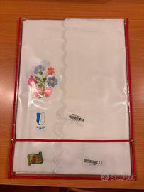 Tovaglia rettangolare x6 + 6 tovaglioli misto lino