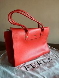 Borsa Furla LINDA2017 in pelle textur arancio