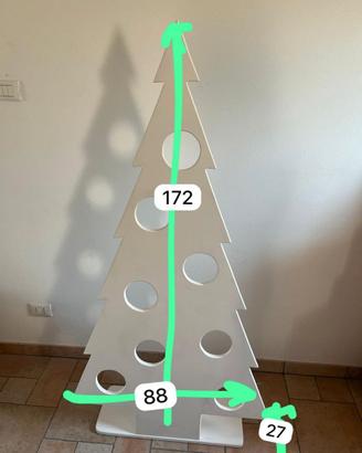 Albero di Natale decorativo in legno/MDF – 172 cm