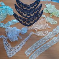 Lotto applicazioni pizzo vintage 