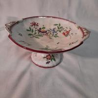 ALZATINA PORTA FRUTTA IN CERAMICA DIPINTA,FINE 800