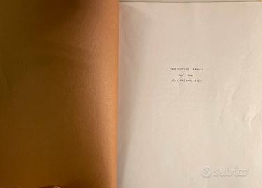 MARK LEVINSON jc2 manuale cartaceo originale