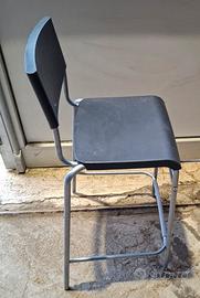 Sgabello con schienale