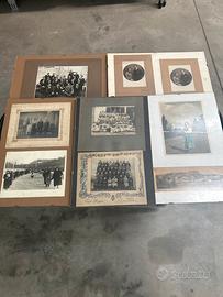 Lotto 10 cornici con vecchie foto