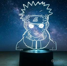lampada 3D Uzumaki Naruto LED 