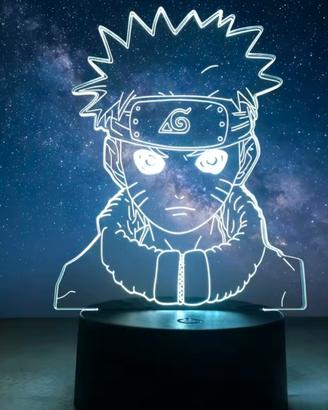 lampada 3D Uzumaki Naruto LED 