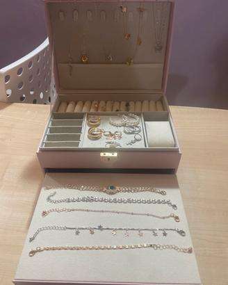 Set 20 gioielli colore oro e argento