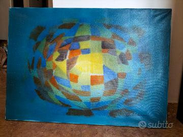 Quadro Sfera Astratta di Natale Autelitano anni 