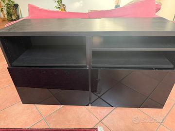 Mobili soggiorno Ikea Besta nero