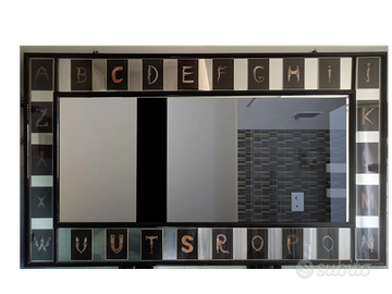 Grande specchio, con Cartoline Ertè