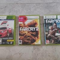 giochi Xbox 360 forza Motorsport 4 farcry2 e 3