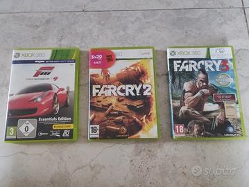 giochi Xbox 360 forza Motorsport 4 farcry2 e 3