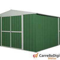 Box prefabbricato in acciaio 360x430cm verde