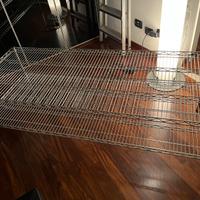 Scaffale componibile acciaio cromato