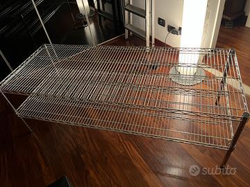 Scaffale componibile acciaio cromato