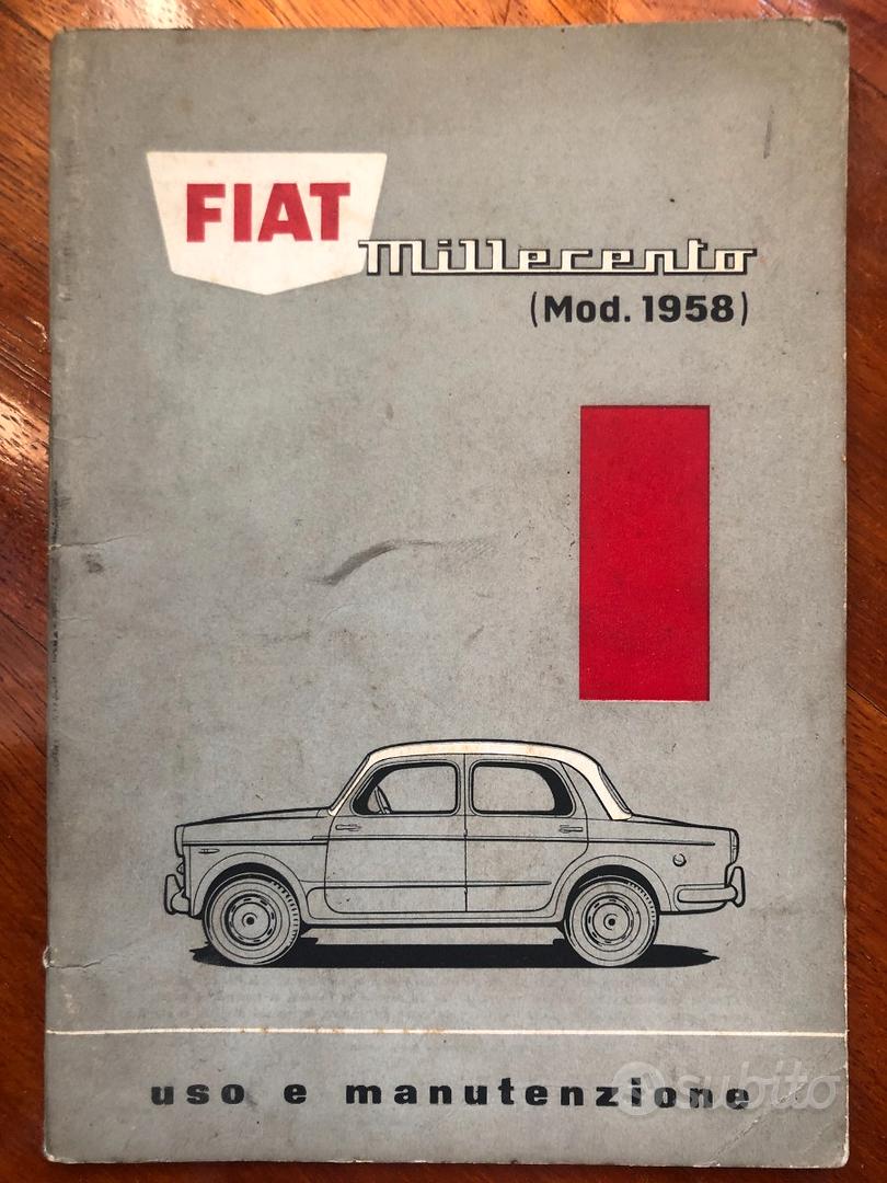 Libretto uso e manutenzione Fiat 1100 Millecento - Accessori Auto In  vendita a Roma