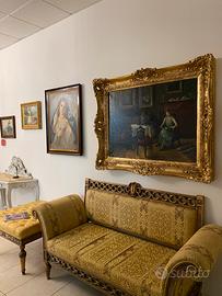 Divanetto due posti in stile Luigi XVI