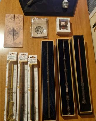 Set Harry Potter: 7 Bacchette, Mappa e statuetta