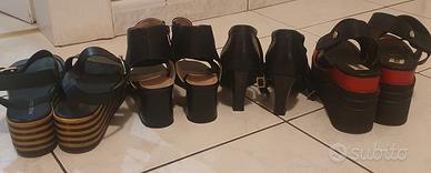 scarpe n. 41 tacchi diversa altezza