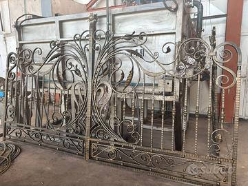 Cancello in ferro battuto forgiato a mano