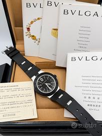 BULGARI DIAGONO ALLUMINIUM 38mm FULL SET!