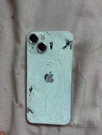 iPhone 13 bianco – vetro e rettrotto – per ricambi